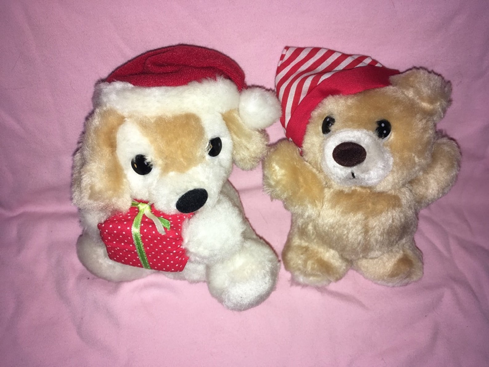 Vintage Russ Bear Plush Nightcap Christmas Muff Dog Too Etsy UK