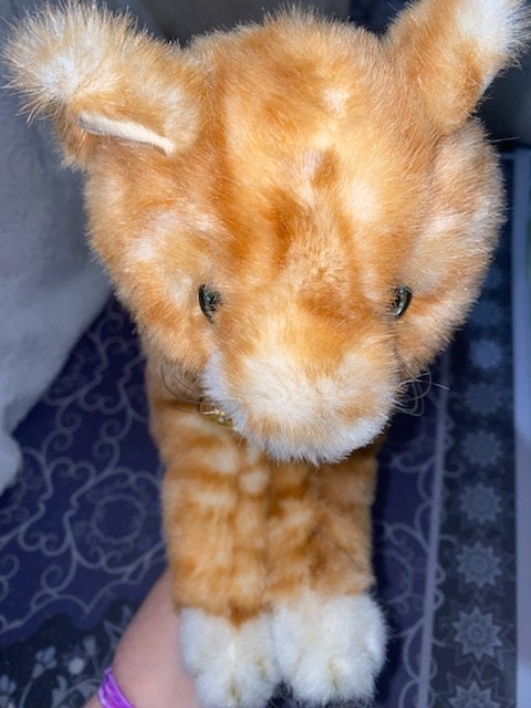 Vintage Gund Cat Plush Collectors Classic Orange White Tabby
