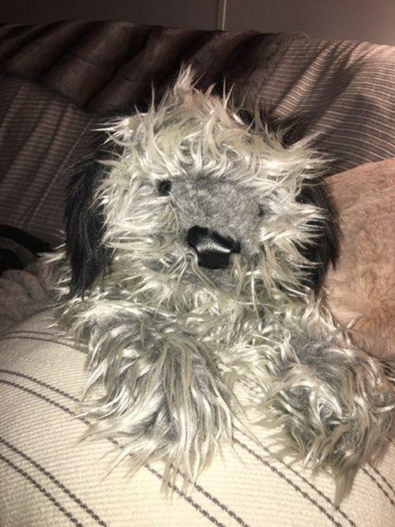 scruffy stuffed dog