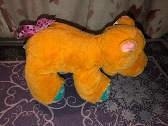 orange hippo stuffed animal