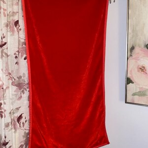 Vintage Animal Alley Blanket Red Rectangular 23&quot; x 43&quot;