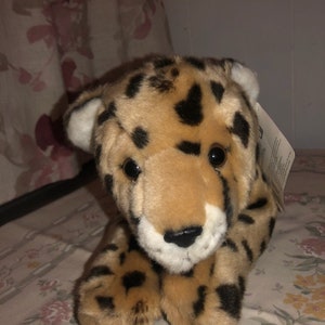 Vintage Animal Alley Leopard Cat spotted NWTS 16&quot;