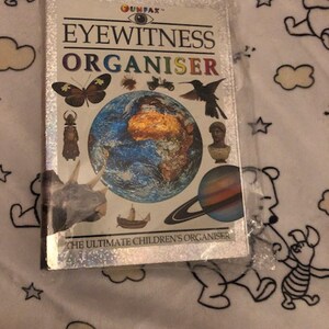 Vintage Funfax Eyewitness Organizer Diary Facts Record you likes Data Kids mini notebook NIP 1997
