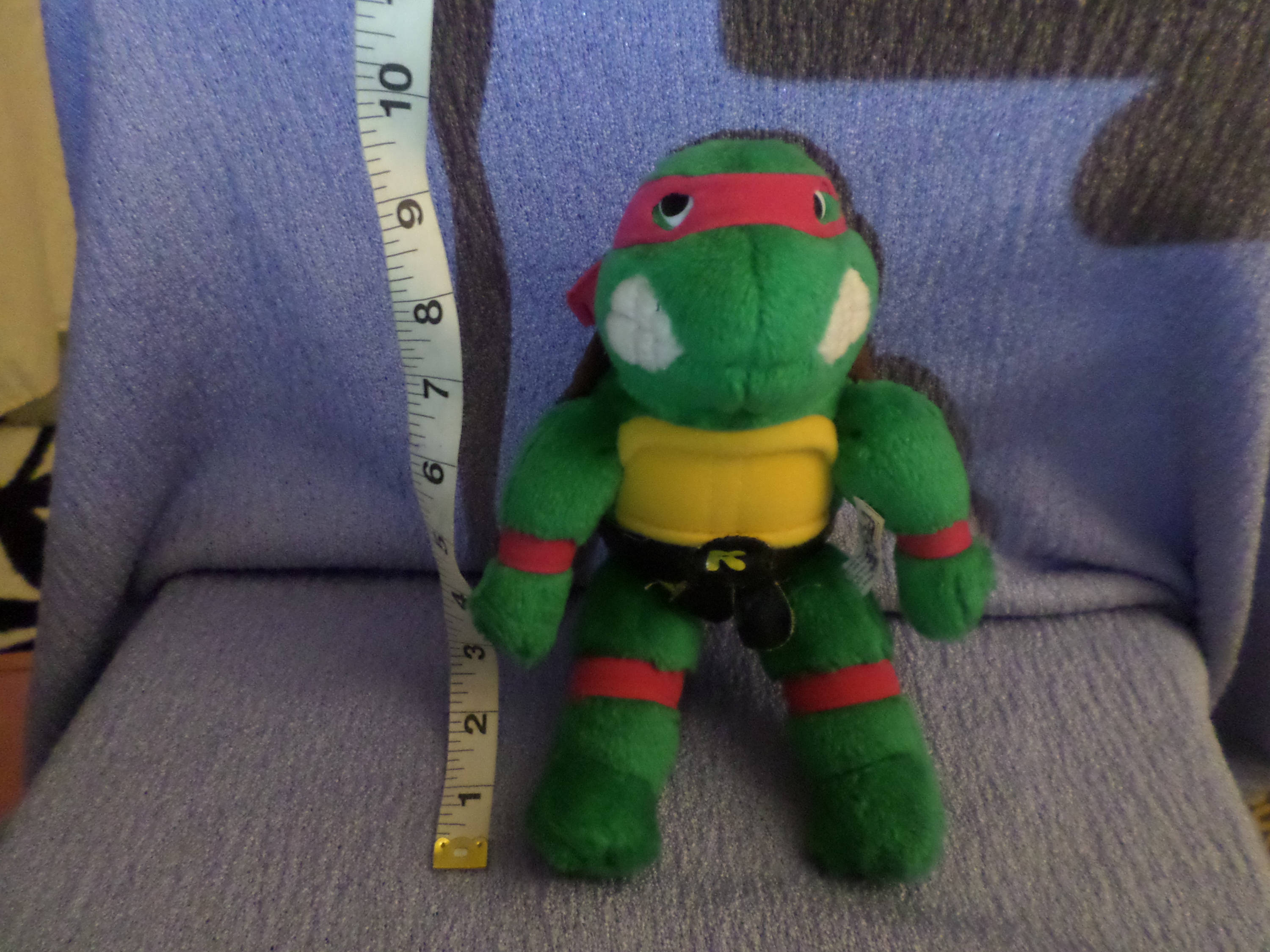 Vintage Teenage Mutant Ninja Turtles Plush Raphael 9 by Playmates 1989  Turtle Power Dude Cowabunga Small 