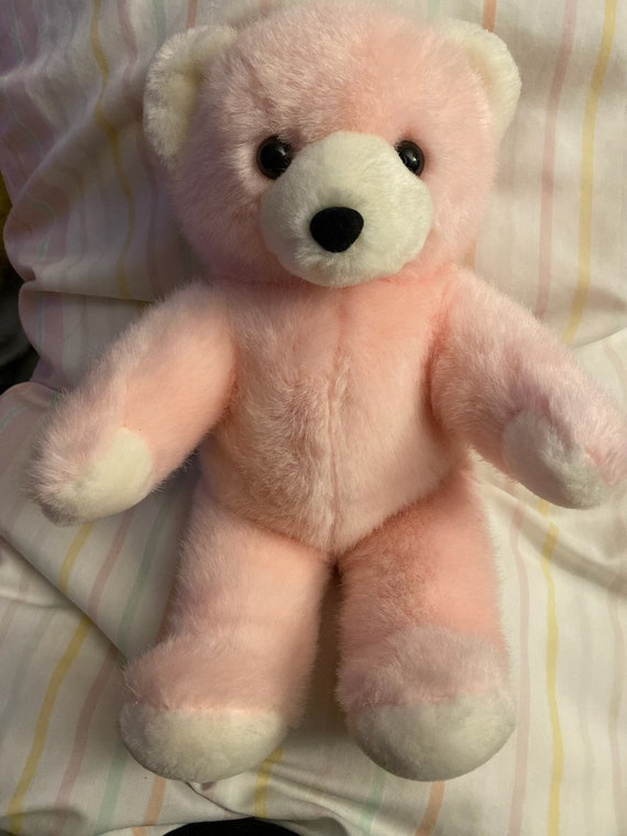 Vintage Marshall Toys Corp Oso peluche rosa 13 Teddy Etsy M xico