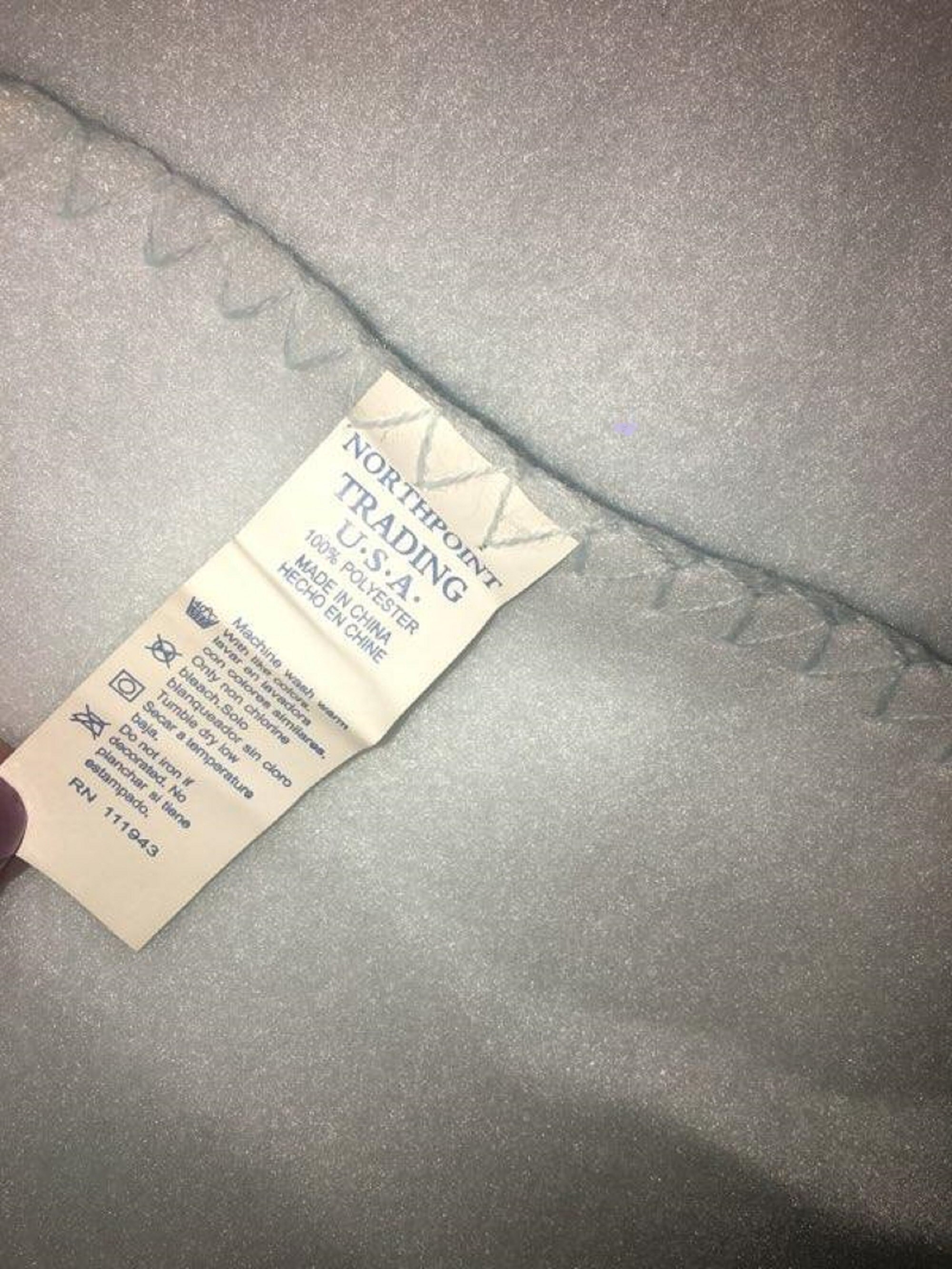 Vintage Northpoint Trading Baby Blanket Blue Brown Squirrel NWOTS