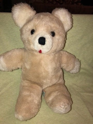 Vintage Dakin Bear Plush 1978 Cream Beige Light Brown White Version Red Felt Tongue Rare 13 Teddy Soft VGC Etsy UK