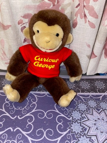 vintage curious george doll