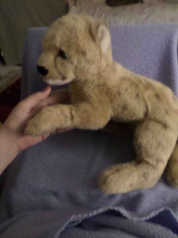 Douglas Guepard Chat En Peluche Leopard Sauvage Animal Vintage Etsy
