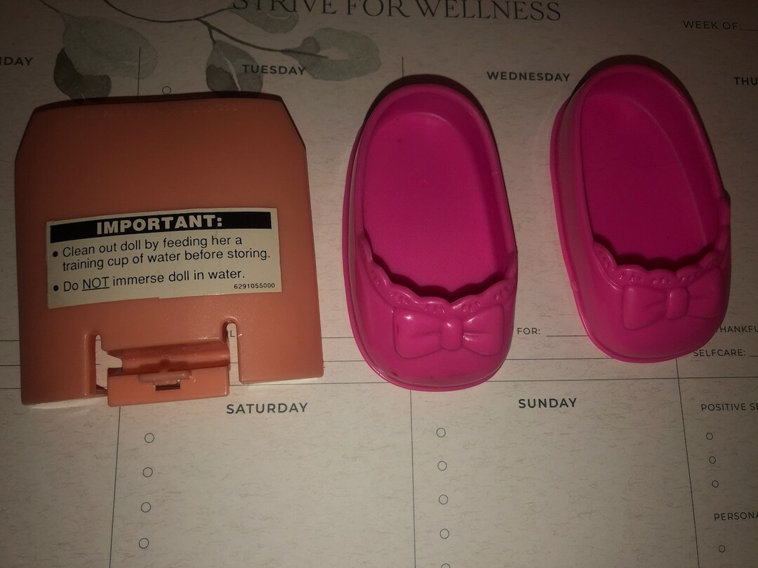 Vintage Baby Alive Doll Shoes Compartment Backing Kenner Goes Etsy