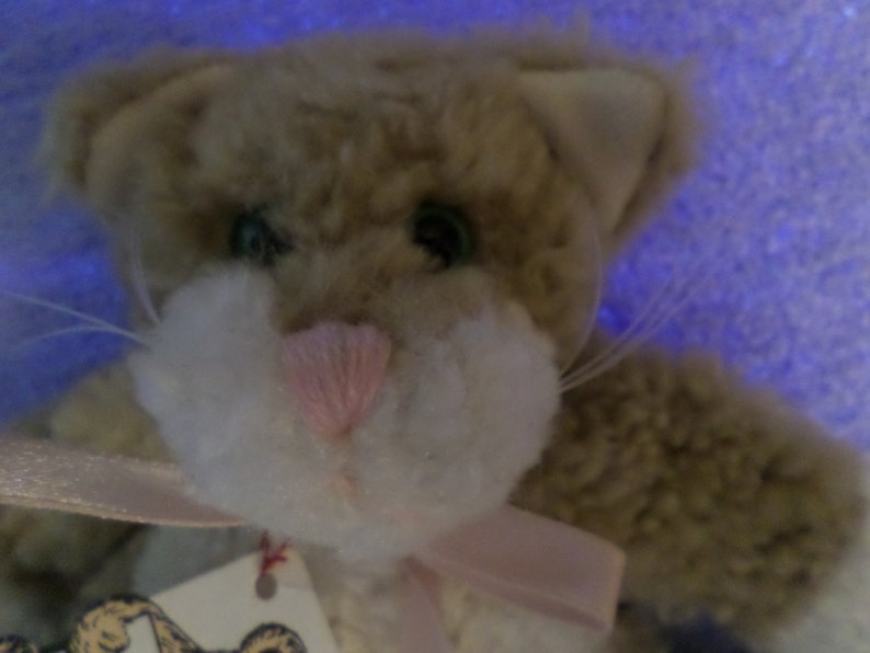 Vintage Boyds Cat plush Floppy green eyes Bears in the attic 7 NWWT