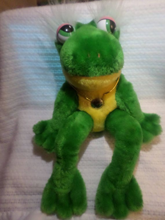 large stuffed frog