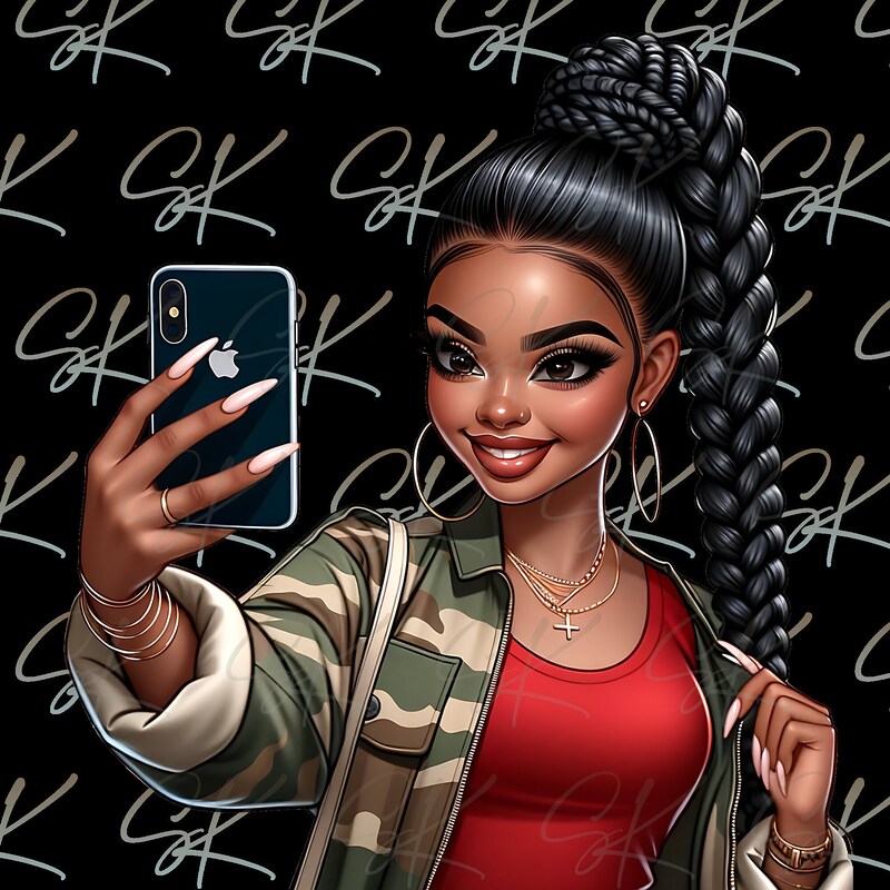 Black Girls Clip Art - Etsy