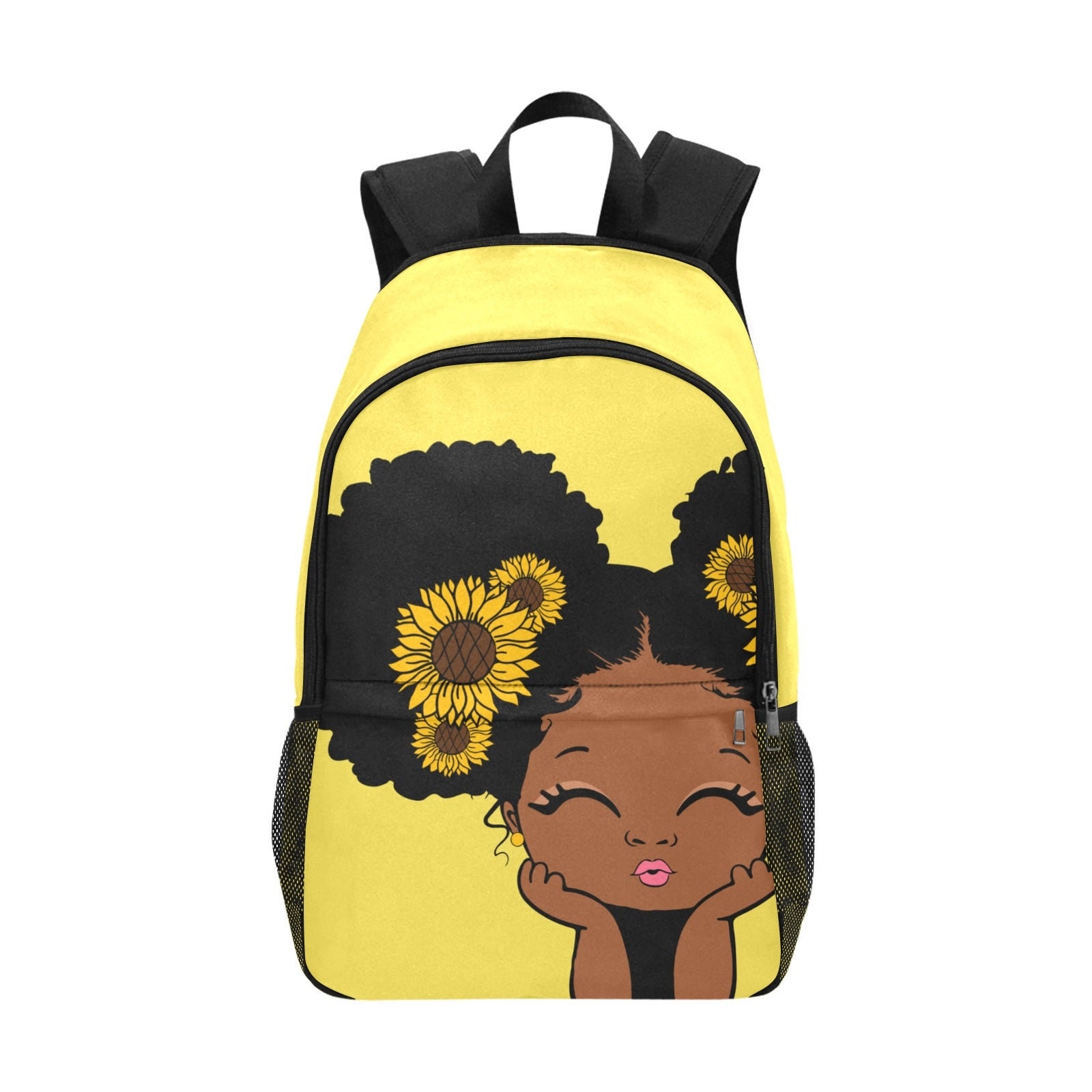 Afro lady top girl backpack