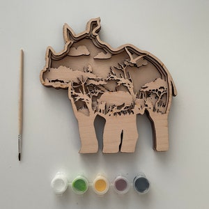 Multilayer Coloring  Set DIY  Paint Your Own Play Set birthday gift  Paint at Home Kit  DIY Craft Kit