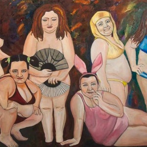 Beauty Figurative original oil on canvas painting