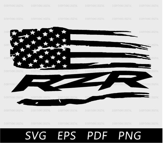Polaris RZR Flag Svgepspdfpng Sxsutv Bundle Svg RZR Svg Etsy