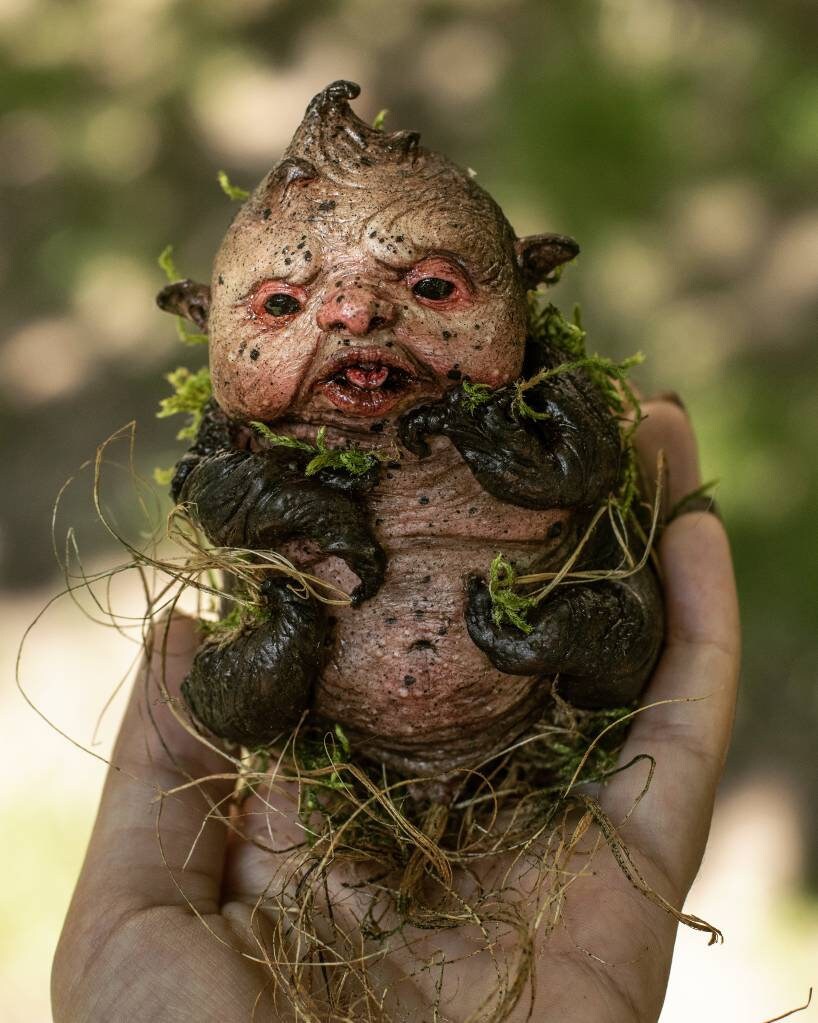 Root Mandragora Child Ooak Fantasy Figurine Harry Potter Etsy