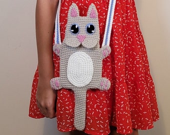 Hungry Cat Purse Crochet Pattern - Made by a Human