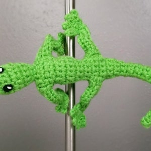 Crochet Lizard Magnet Pattern Digital Download PDF Crochet Pattern DIY Magnetic Lizard Step by Step Tutorial Bendable & Posable image 6