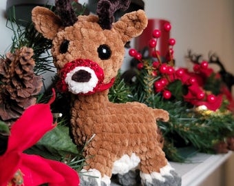 Low-Sew Reindeer Crochet Christmas Pattern PDF - Designed and Tested by Crocheters
