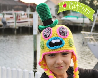 Trolls Mr. Dinkles Crochet Hat Pattern | Trolls Crochet Costume Tutorial | Mr. Dinkles Trolls Cosplay & Halloween Hat | PDF Pattern