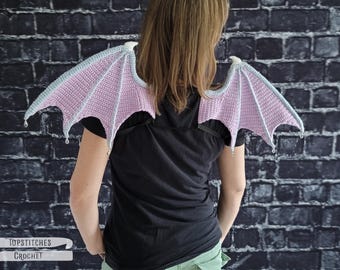 Mini Crochet Dragon Wings Pattern PDF - Designed and Tested by Crocheters