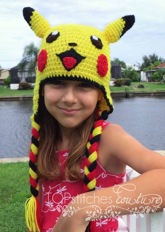 Pikachu Hat Crochet Pattern Pokemon Hat Crochet Pattern Pikachu Cosplay Costume Halloween Costume Tutorial Pdf Instant Download
