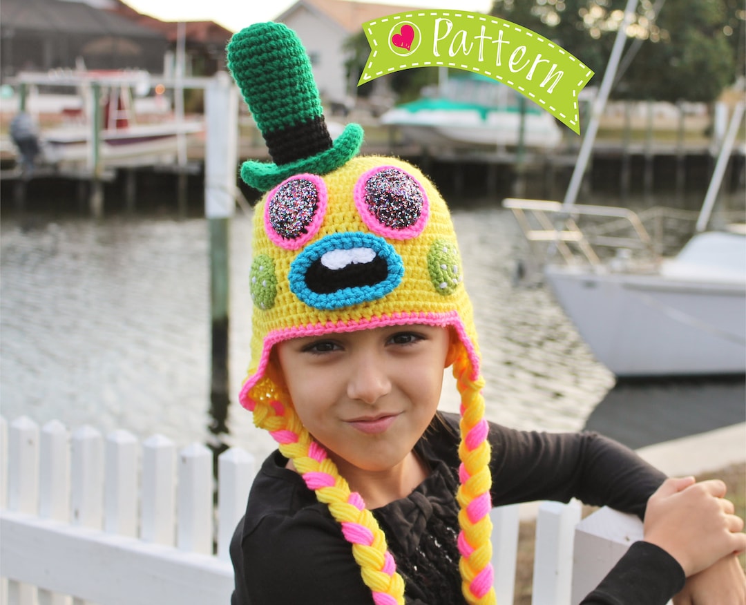 Crochet Hat Pattern Wobble Bobble Beanie 