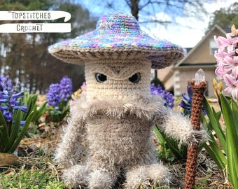 Grumpy Mushroom Guardian Crochet Amigurumi Pattern PDF - Designed and Tested by Crocheters