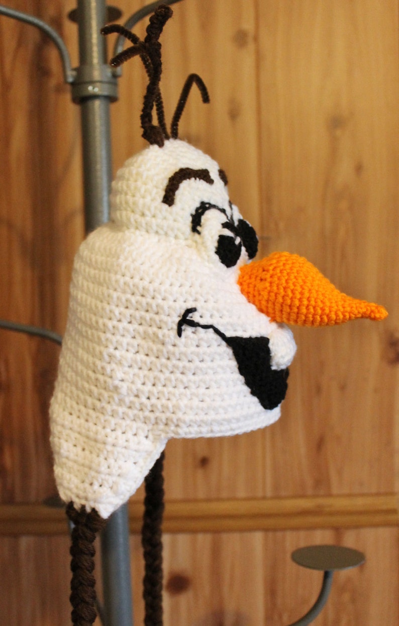 Frozen Olaf Crochet Hat Pattern Olaf Crochet Costume Tutorial Crochet Halloween Costume PDF Pattern image 4