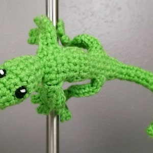 Crochet Lizard Magnet Pattern Digital Download PDF Crochet Pattern DIY Magnetic Lizard Step by Step Tutorial Bendable & Posable image 9