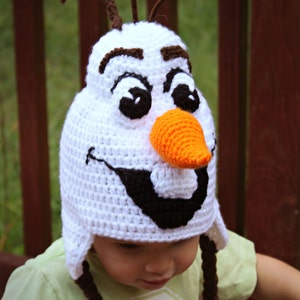 Frozen Olaf Crochet Hat Pattern Olaf Crochet Costume Tutorial Crochet Halloween Costume PDF Pattern image 3