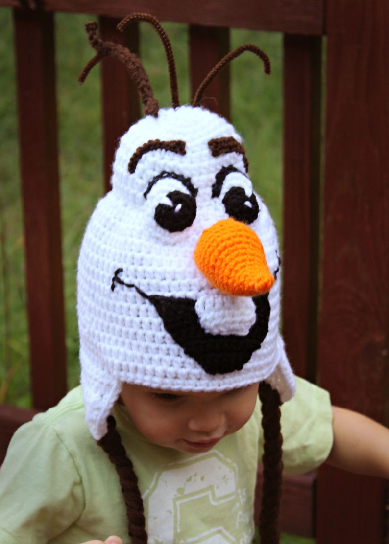 Frozen Olaf Crochet Hat Pattern Olaf Crochet Costume | Etsy