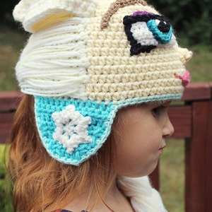 Ice Queen Elsa Crochet Hat Pattern Frozen Crochet Hat Pattern Elsa Crochet Wig Tutorial Instant PDF Pattern image 5