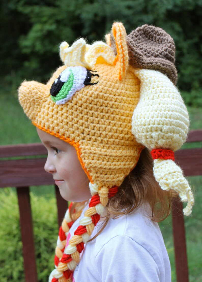 stuffed my little pony applejack ribbon mane with hat stuffed my little pony applejack ribbon mane with hat