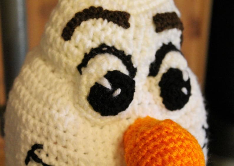 Frozen Olaf Crochet Hat Pattern Olaf Crochet Costume Tutorial Crochet Halloween Costume PDF Pattern image 5