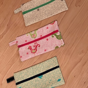 Pencil Case, Back to School. Zippered Pouch