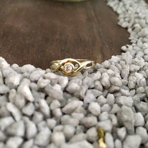 Handmade silver ring *** &quot;Devotion&quot; *** 925 silver ring size 16.5 with zirconia