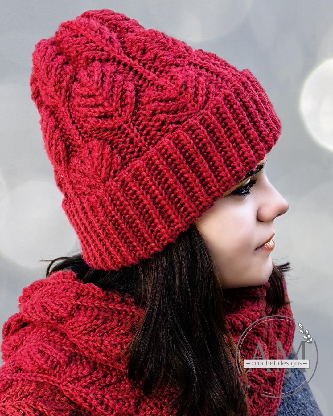 Knit Cherry Hat - Etsy display picture 3