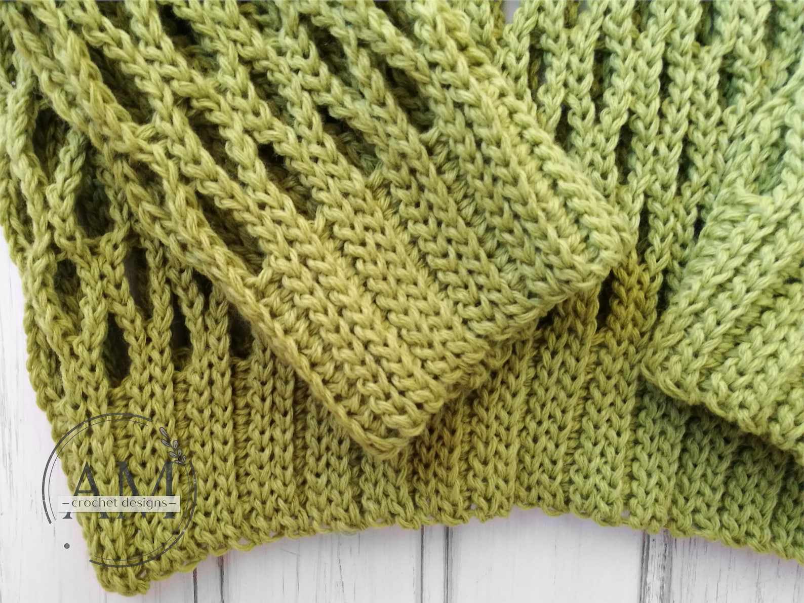 Crochet Pattern Knitlook HOLEY Etsy