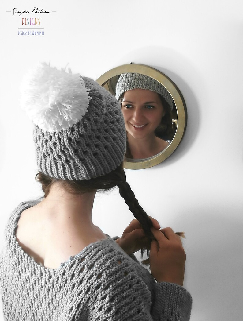 BELLA hat,beanie,kids,woman,girl,teens,adult,beginner friendly,fall,winter,knit look,stretchy,warm CROCHET PATTERN