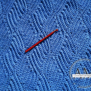 CROCHET PATTERN- Waves of Endless Love2 Knit-look REVERSIBLE Stitchery, Scarf, Shawl, Blanket, Textured, Ribbed