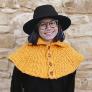 100% C R O C H E T  PATTERN- DAKOTA cape,shawl,neck warmer,scarf,cowl,wrap,knit look,adult,teens,woman,girl,fall,winter