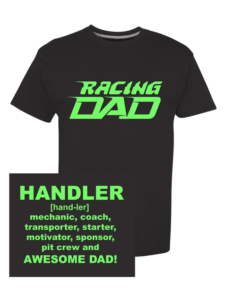 USA Racing Dad 3/4 Raglan Sleeve Shirt