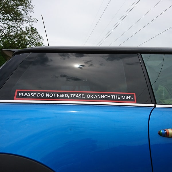 Mini Cooper, Mini Clubman, Mini Countryman Decal/ Funny MINI Cooper Decal