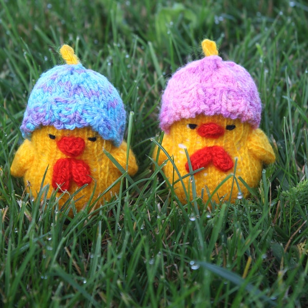 Toy knitting pattern for toys. Chick. How to knit a toy chick. Gift for baby. Home decor.