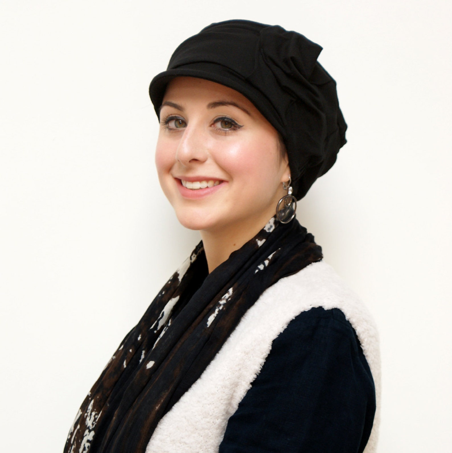 Casquette hijab noir prêt-à-porter hijab femmes dames | Etsy