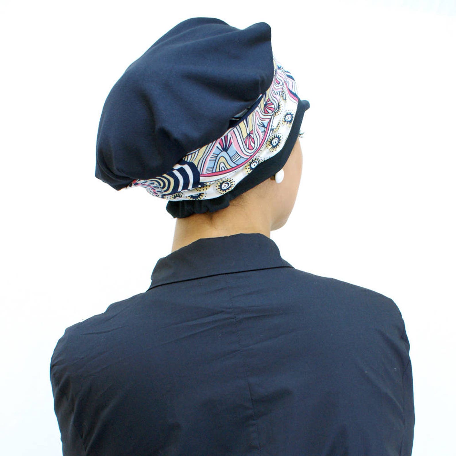 Casquette hijab bleu marine turban prêt turban féminin | Etsy