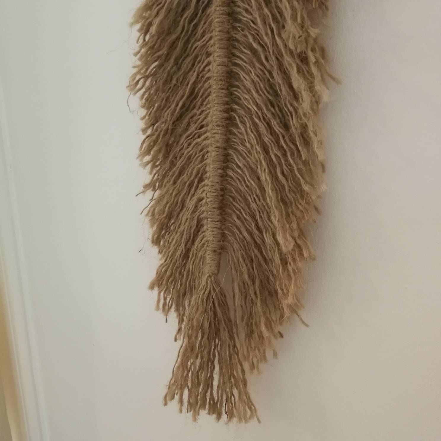 Original Long Jute Feather. French Country Decor. Macrame Etsy